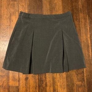 Grey Pleated Skirt
